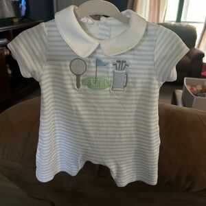 Magnolia Blue and White Striped Kids Tee